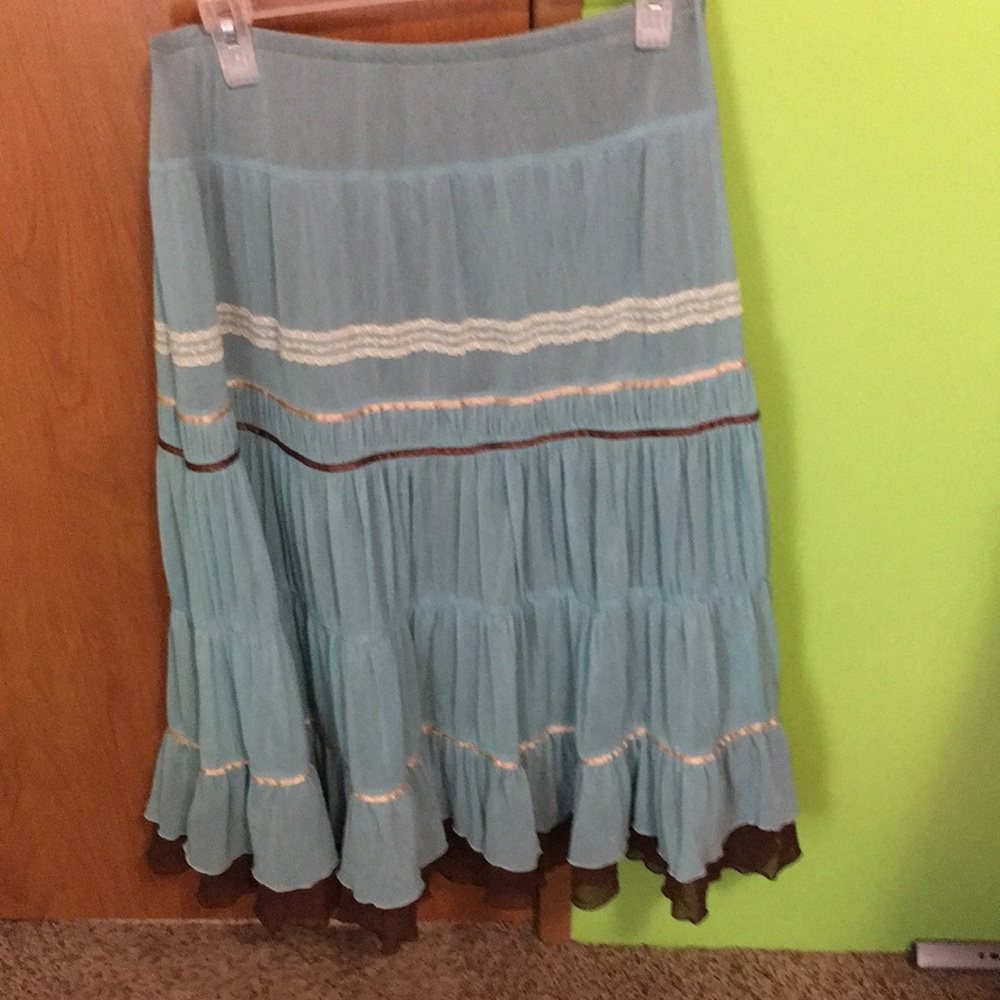 Light blue skirt